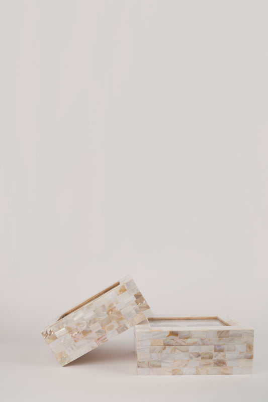 CORAZON MUSCHELN BOX BILDERRAHMEN