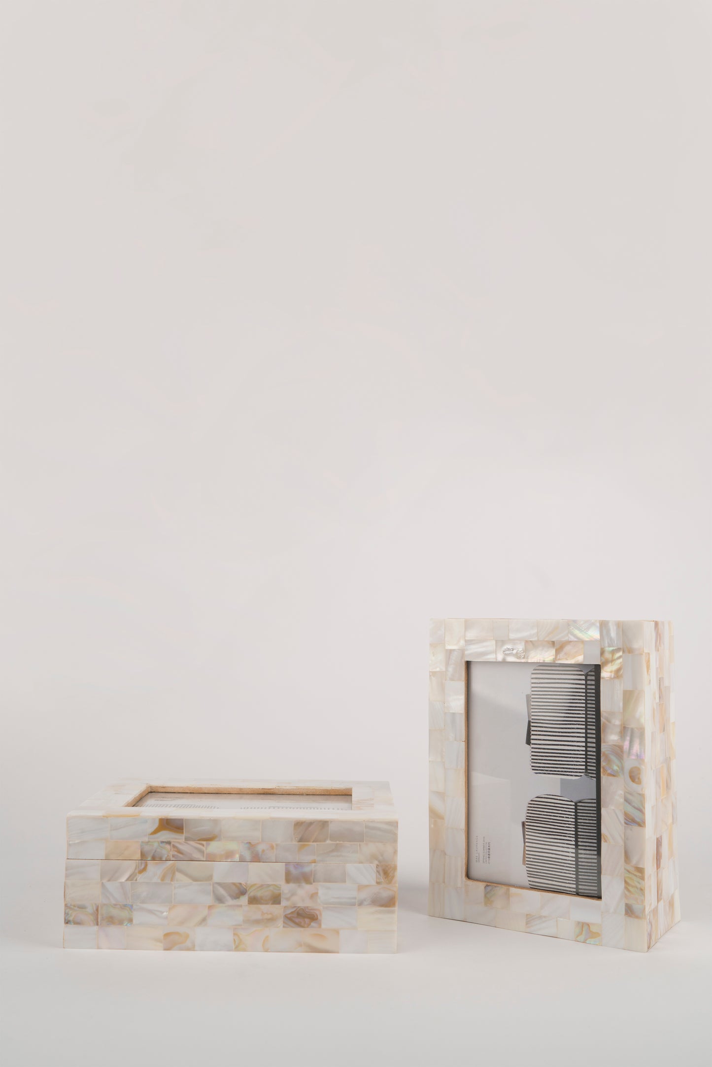 CORAZON MUSCHELN BOX BILDERRAHMEN